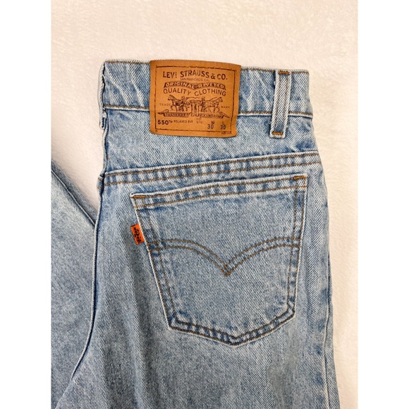 VTG Levi's 550 Jeans Womens 30X30 Orange Tab Relaxed Fit Student Tapered USA 90s - Picture 2 of 10
